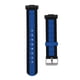 thumbnail image 1 of Correas de reloj de silicona, pulsera de repuesto elástica impermeable ajustable para reloj FIT 2, negro y azul, 1 of 10