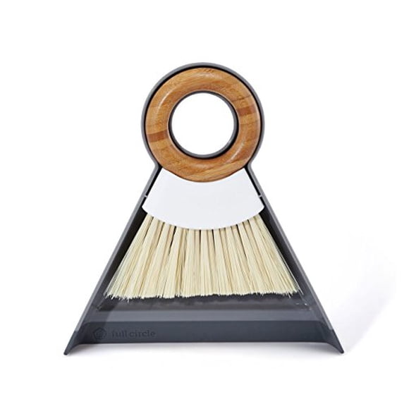 Full Circle and Brush Set, White Tiny Team Mini Dustpan