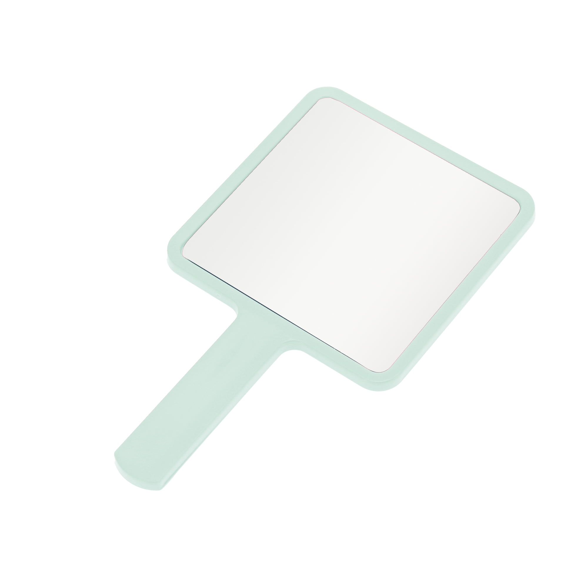 Unique Bargains 2pcs Delicate Square Handheld Mirrors for Personal Grooming Light Blue