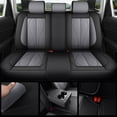 thumbnail image 4 of Red Rain Gray Car Seat Covers Full Set Universal Seat Covers Leather 13Pcs (MK-Gray&Black), 4 of 8