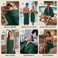 thumbnail image 4 of Dan River Bath Sheet 1 pack 40x80 in Soft Absorbent and Quick Dry jumbo Cotton Towel - Hunter Green, 4 of 10