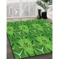 thumbnail image 2 of Ahgly Company Indoor Round Patterned Green Area Rugs, 3' Round, 2 of 6