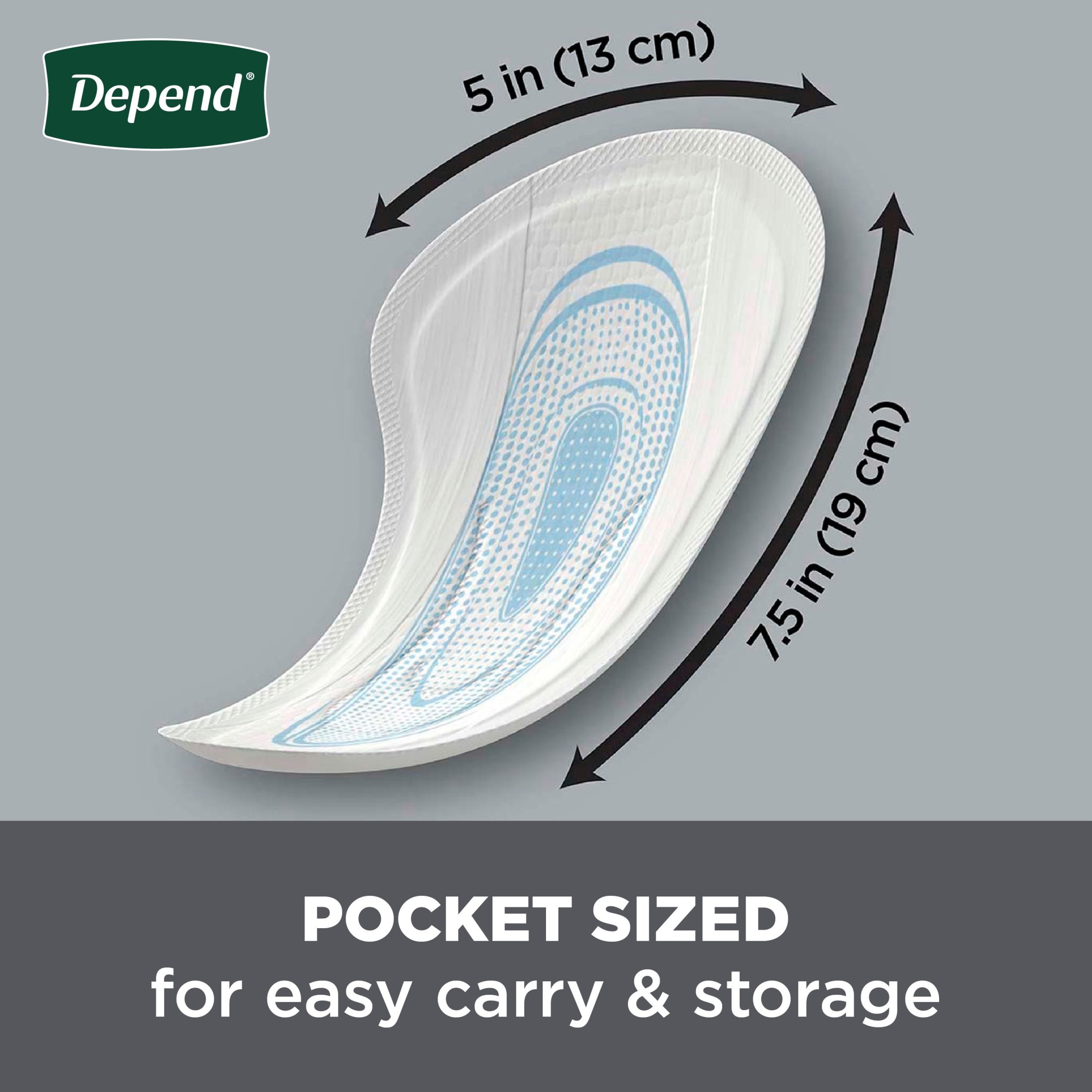 Depend Shield Incontinence Pads for Men Bladder Control Pads, Light, 58ct - image 2 of 8