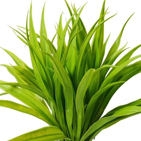 4 Pcs Artificial Boxwood Shrub, Zukuco Faux Fake Grasses Anti-Ultraviolet and Non-Fading Plastic Farmhouse Greenery Boxwood Stems for Outdoor Garden Home Decor, Green