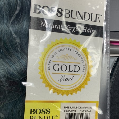 Boss Bundle 100% Hh Ocean Wave 18" Turq Blue