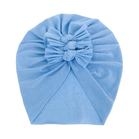 

Sunhillsgrace Baby Hats & Caps Toddler Baby Boys Girls Solid Cap Beanie Bowknot Elastics Turban Hat