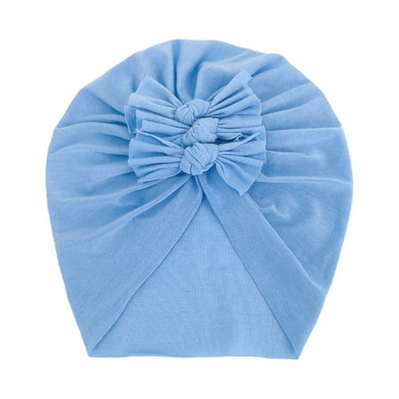 

ãTOTOãBaby Hats Caps Toddler Baby Boys Girls Solid Cap Beanie Bowknot Elastics Turban Hat