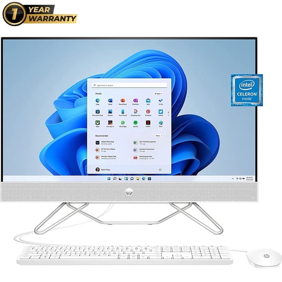 Open Box HP 23.8" Intel Celeron J4025 4GB/256GB SSD All-in-One Desktop PC, 24-cb0110 - with 1 Year CPS Premium Warranty Pack