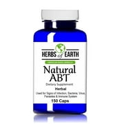 Natural ABT Herbal Caps, Infection, Bacteria, Virus, Parasites and Immune System, High Quality, No Fillers, 150 Capsules