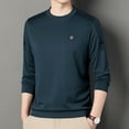 thumbnail image 2 of Men's Autumn Round Neck Pullover Fashionable and Versatile Casual T-Shirt, 2 of 6