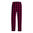 thumbnail image 6 of Garbnen Pajama Pants Men Plaid Color Block Wide Leg Mens Sleep Pants Drawstring Spring Summer Lounge Pants Men with Pocket, 6 of 6