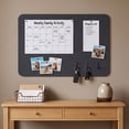 thumbnail image 4 of MMJ 30 Push Pins Included Bulletin Board 23.62x15.75in Rectangle Pin Board No Drill Self Adhesive Wall Mount for Photo Display Message Notes Home Office Decor, 4 of 6