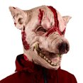 thumbnail image 5 of Máscaras de miedo para Halloween, disfraces de fiesta, máscara de cabeza de cerdo de terror, accesorios para disfraz de cosplay de animales, máscara de látex, 5 of 5