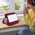 thumbnail image 2 of CASAFUN Pillow Stand for Tablet,Soft Tablet Stand Pillow Holder Dock with Pocket,Lazy Holder Reading Support Cushion for Home Bed Sofa,Multi-Angle Lap Pad for eReader Smartphones Book Magazines, 2 of 10