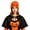 Orange, variant on Gothic Pumpkin Face Knitted Hats for Women Halloween Costume Party Cos Accessory