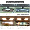 thumbnail image 4 of HD Car Rear View Mirror Wide-angle Panoramic Rearview Mirror Auto Reverse Back Parking Reference Rear Mirrors 30/27cm Universal 27cmX6.5cm, 4 of 6