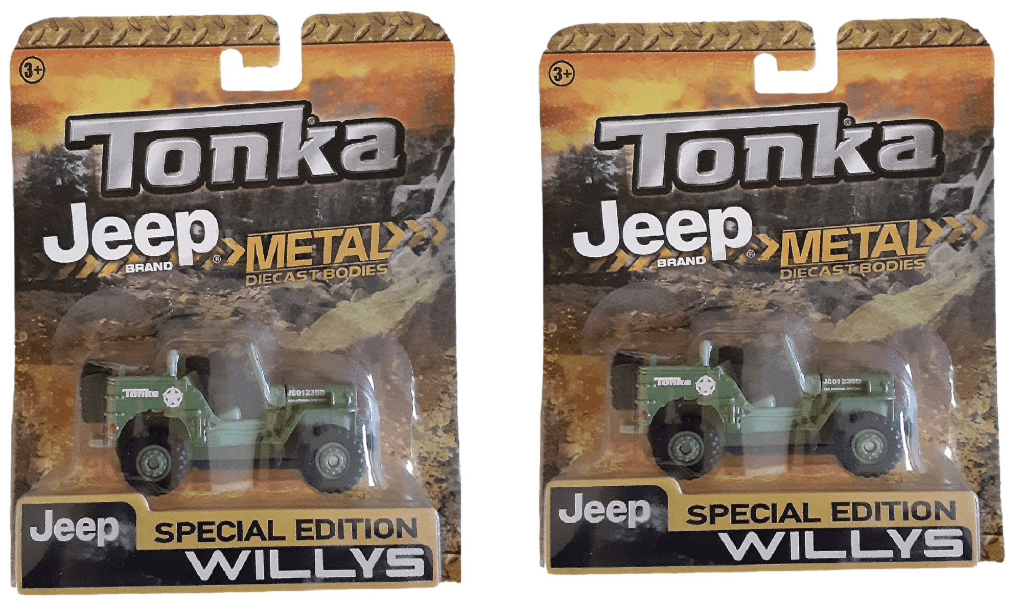 vintage tonka mini or little jeep army green inner body for parts 