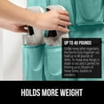 thumbnail image 4 of GORILLA GRIP 24 Pocket Over the Door Shoe Organizer, Mesh Pockets, Up to 40 Pounds, Hang on Doors, Turquoise, 4 of 10