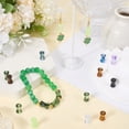 thumbnail image 3 of 1 Box 11 Colors 330Pcs Bamboo Joint Beads Curved Tube Beads Bulk Large Gradient Green White Transparent Plastic Pipe Stick Beads for DIY Jewelry Making Crafts Bracelets Necklaces Supplies Women, 3 of 4