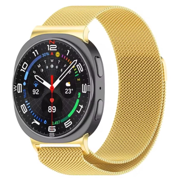 Correa Milanesa de Acero Inoxidable, Estilo Deportivo, compatible con Samsung Galaxy Watch 8/Watch 8 Classic