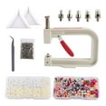 thumbnail image 4 of AMLESO Machine à Perler à Main Outil de Sertissage Perles Rivet Fixation Machine Manuelle Perlage Blanc Beige Multi, 4 of 8