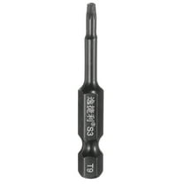 Uxcell T9 Torx Head Screwdriver Bit 1/4" Hex Shank 2" Long Magnetic with Hole