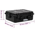 thumbnail image 3 of Flight Case VidaXL portátil negro de 52 x 40 x 19 cm de polipropileno, 3 of 9