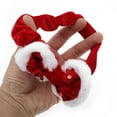 thumbnail image 5 of Unique Bargains 1 Pc Christmas  Hair Scrunchies Bow Tie Hair Rope for Christmas Red White, 5 of 6