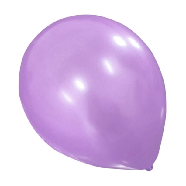 Bewildely 100 Uds 10 pulgadas 1 . 5g Globos de látex con forma de perla Feliz cumpleaños fiesta boda decoraciones navideñas Globo niños Kits de decoración para fiestas Violeta