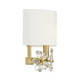 thumbnail image 5 of Warm Brass One Light Wall Sconce from the Dahlia Collection, 5 of 5