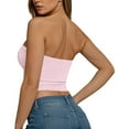 thumbnail image 6 of Besolor Womens Summer Tube Tops Strapless Backless Basic Going out Crop Tops Girls Sleeveless Bandeau Clothes 2 Pack, 6 of 8