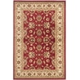 thumbnail image 3 of SAFAVIEH Lyndhurst Miah Floral Border Area Rug, Red/Ivory, 3'3" x 5'3", 3 of 8