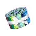 thumbnail image 2 of Bandes de Tissu en Coton Roulées Rouleaux de Gelée Courtepointe Artisanat Coloré Tissu Roulé Option1 A 36 Pcs, 2 of 9