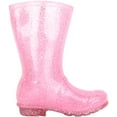 thumbnail image 4 of ABSOLUTE FOOTWEAR Childrens Kids Girls Easy Slip On Glitter Sparkle Waterproof Rain Snow Welly Wellington Boots - Pink - US Infant 11, 4 of 7