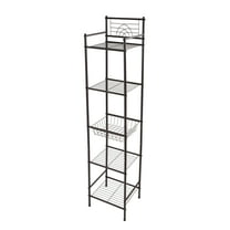 Bath Bliss 11.61"W x 12.99"D x 58.46"H 5-Shelf Storage Shelf, Bronze
