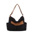 thumbnail image 1 of Bolso bandolera de lona de gran capacidad para mujer bandolera informal de Color sólido para mujer, 1 of 9