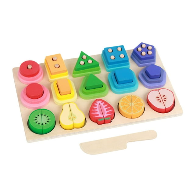 TISHITA Sorting and Stacking Toys Shape Sorter Puzzles for Kids Children Party Favor Style A