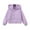 R499 Purple, variant on Ruiwill Girls Coat Kids Hooded Jacket Child Windproof Zipper Long Sleeve Crew Neck Print Girl Outerwear Beige Size 7-8 Years