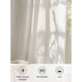 thumbnail image 6 of Sheer Curtains 84 Inches Long, Cream Greek Key Semi Sheer Curtains Light Filtering Window Treatment, Geometric Greece Ancient Farmhouse Geo Privacy Voile Drapes for Living Room Bedroom 52x84 Inch, 6 of 7
