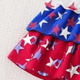 thumbnail image 7 of CAUYDY Toddler Girl 4th of July Smocked Dress Baby Girls Star Strap Print Sleeveless Dresses Kids Independence Day Clothes 1T 2T 3T 4T 5T 6T (Sizes 4-5 Years,Red), 7 of 7