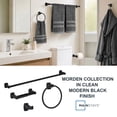 thumbnail image 4 of Mainstays 4-Piece Square Bathroom Hardware Set with 24-inch Towel Bar Matte Black Finish, 4 of 18