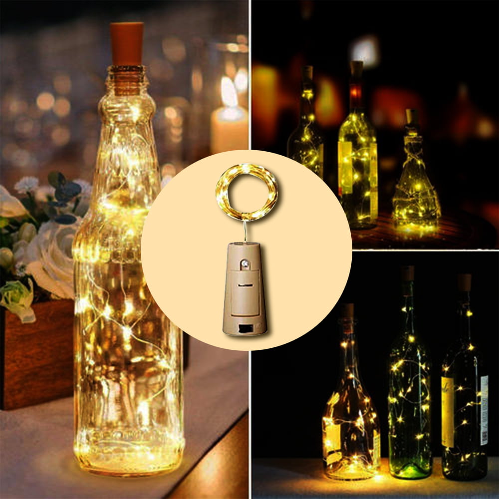 Details about  / Party Bottle Lights LED 20 LEDs 2M Cork Shape String Lighting for Starry Bar