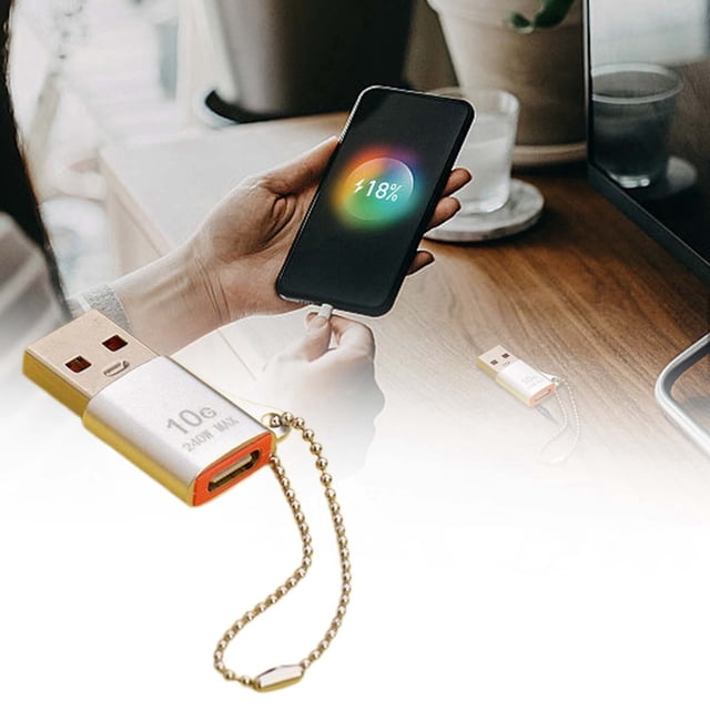 Klonfd USB To Type C Adapter Fast Data Transfer & Super Compact Design Perfect For MacBook Pro Chromebook And More Get Yours Today