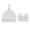 White, variant on Visland Newborn Beanie Hat Gloves Set, Baby Girl Beanie Elastic Summer Hats for Newborn Infant Cotton