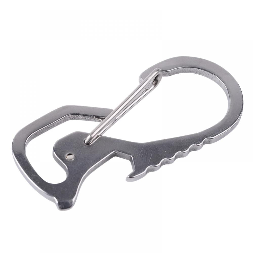Details about   EDC Titanium Alloy Carabiner Key Chain Clip Quick Snap Hook Buckle Outdoor Camp