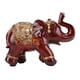 thumbnail image 2 of Estatua de elefante de resina duradera, bonita y elegante, atrae riqueza, decoración de elefante de esquina redonda para el hogar, dormitorio, oficina, 2 of 5