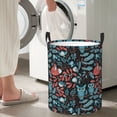thumbnail image 5 of Fotbe Squirrel Owl Autumn Maple Leaves Pattern Laundry Basket with Handles, Waterproof Large Laundry Hamper, Wash Bag for Corner Dorm, Rolling Laundry Basket with Handles-Small, 5 of 6