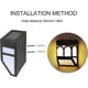 thumbnail image 5 of 4 Pack Outdoor Solar Fence Lights, Solar Led Wall Lights, Waterproof 2 Modes, Warm White and Color Changing for Post, Deck, Step, Stair, Driveway and, 5 of 5