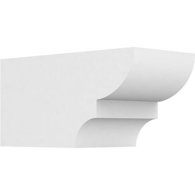 Ekena Millwork RFTP06X06X12RID 6 x 6 x 12 Pouces Standard Ridgewood Architecture Grade Queue de Chevron PVC