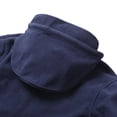 thumbnail image 4 of LYSMORA Men's Full Zip Hooded Fleece Jacket, Multi Zipper Pocket Adjustable Cuff Outdoor Lightweight Warm Outerwear, 4 of 7